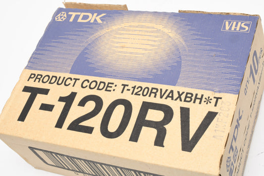 10X TDK T-120RVBH VHS Tape / Cassettes, New in box