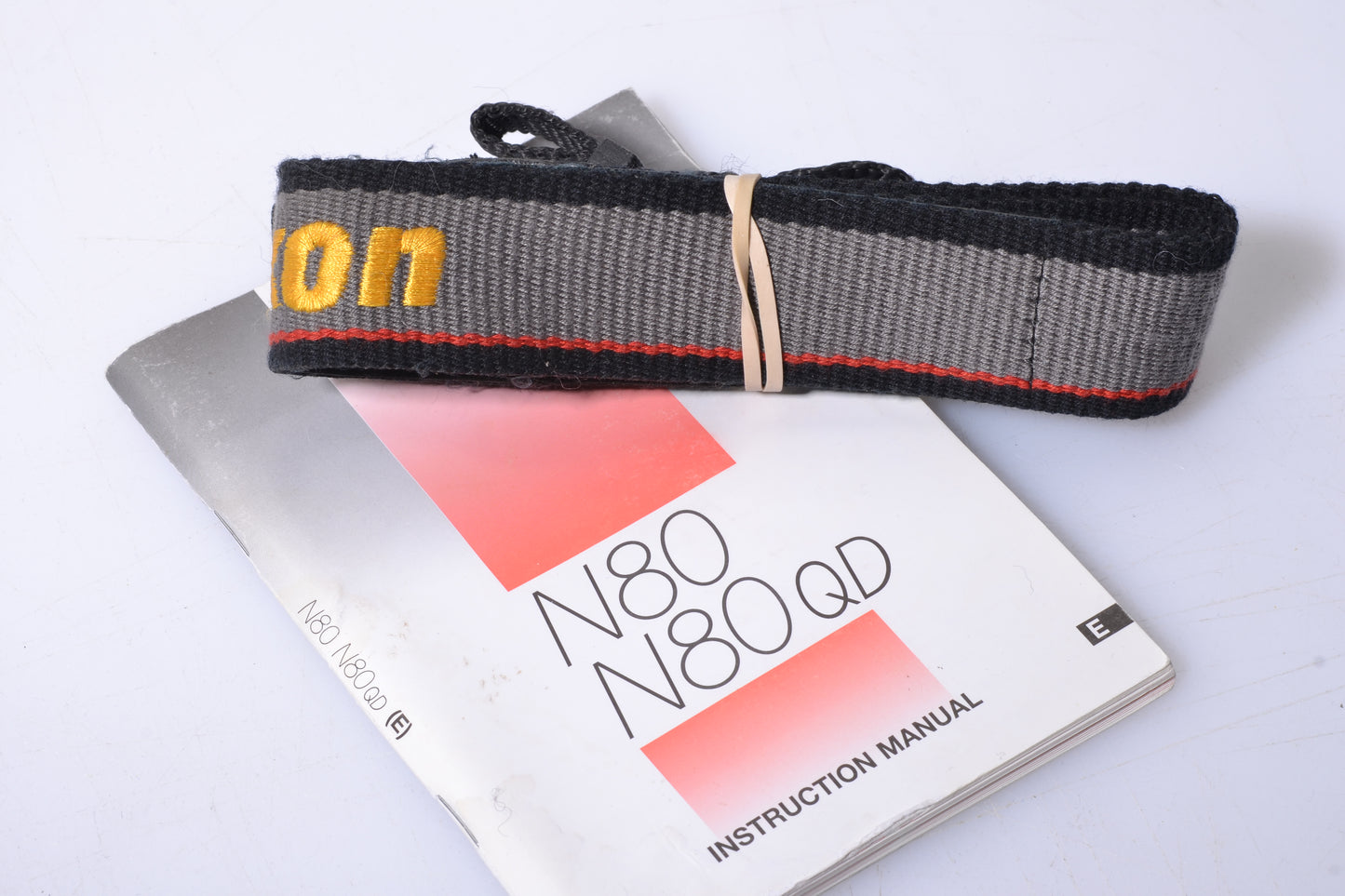 Nikon N80 35mm SLR body, cap, strap, book, tested, works great!