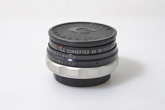 Soligor 2X Teleconverter for Canon FD Mount, Caps, Case, Boxed