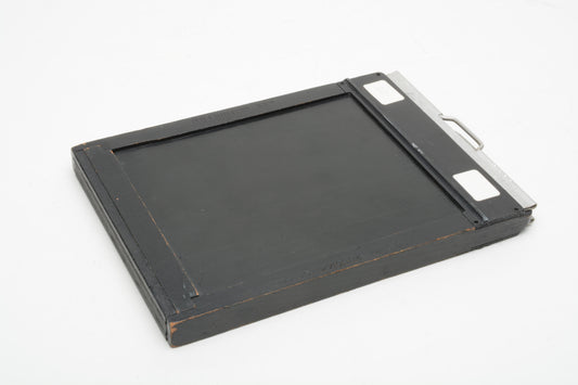 Graflex Graphic 4x5 wood sheet film holder, nice & clean w/Dark slides