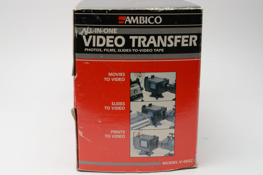 Ambico AC Video / Digital transfer system movies, slides to video/digital - Tested