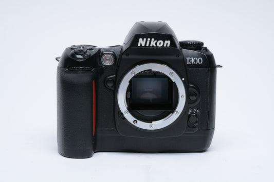 Nikon D100 DSLR w/ MB-D100 Grip, 2x Batts, Manual, Charger, 2GB CF, Strap++