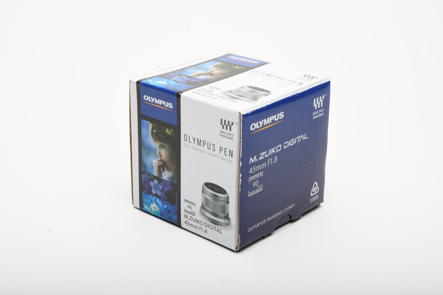 Olympus M. Zuiko Digital 45mm f1.8 MSC Micro 4/3 lens, Mint-, Boxed