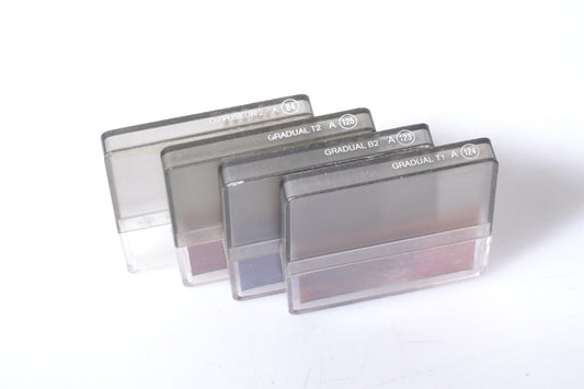 Set of 4X Cokin A series filters: 84, 123, 124, 125 Diffuser and graduated filters