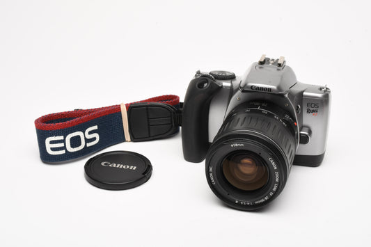 Canon EOS Rebel K2 35mm SLR w/28-90mm F4-5.6 III, Clean, Tested