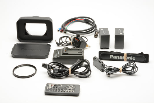 Panasonic AG HPX250P P2 HD Camera bundle, 2batts, charger, remote, tested, great!