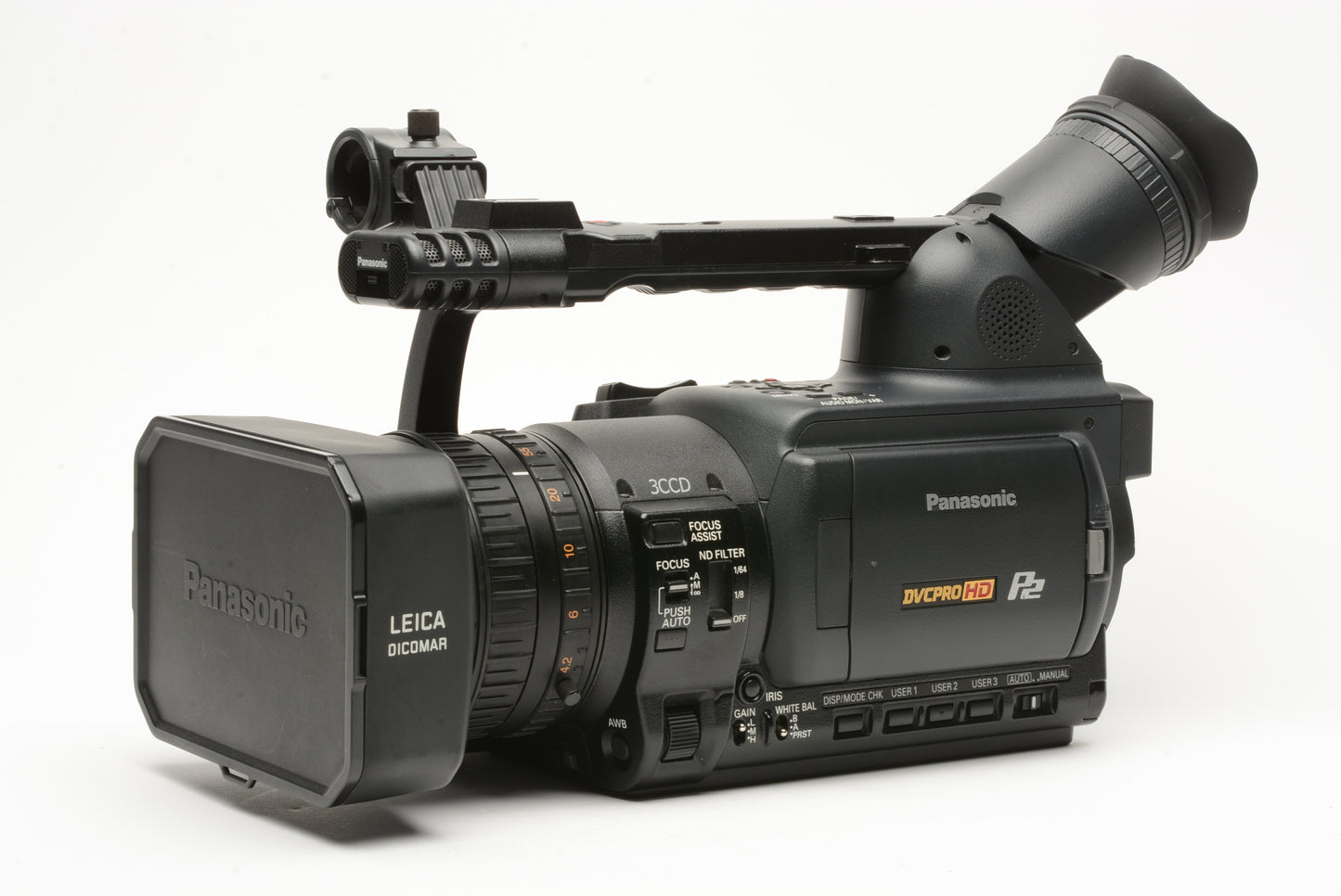 Panasonic AG HPX250P P2 HD Camera bundle, 2batts, charger, remote, tested, great!