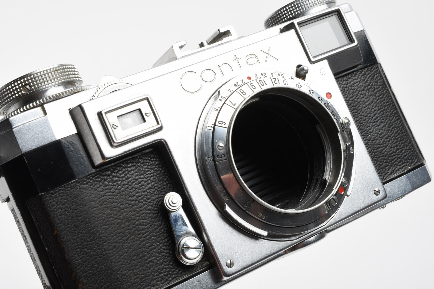 Zeiss Ikon Contax IIa Rangefinder Camera Body Only Black Dial *Parts/Repair