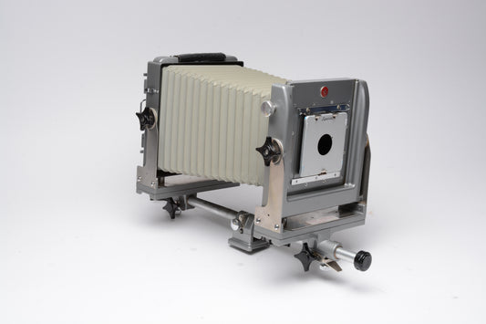 Calumet 4x5 Metal Monorail camera, Case, Very clean, fully tested