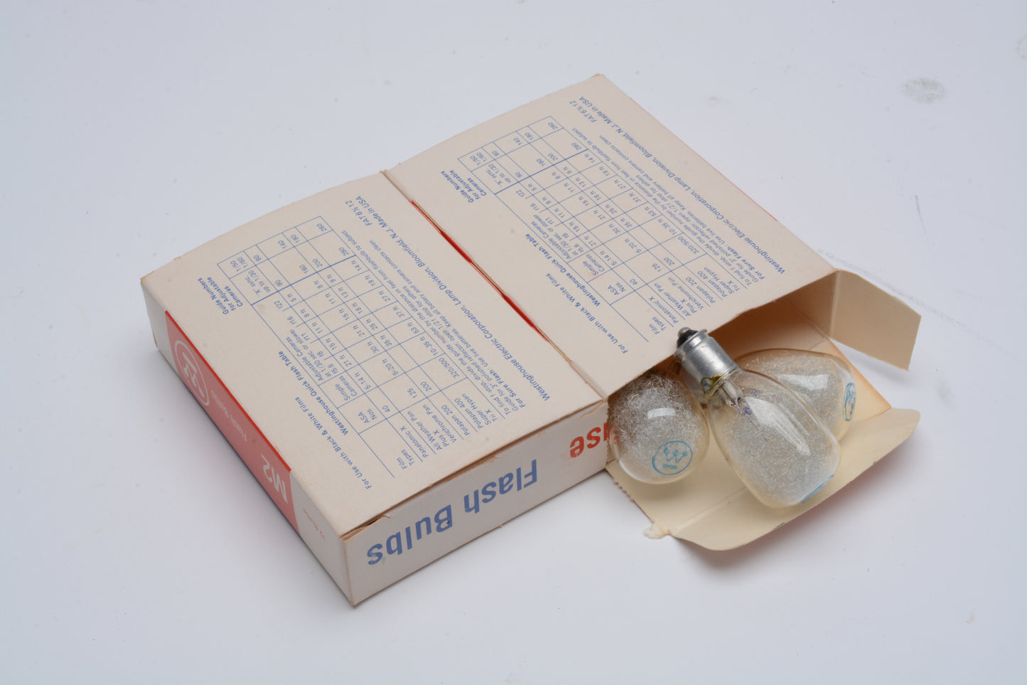 Bundle of 12 Westinghouse M2 Flash bulbs in original box