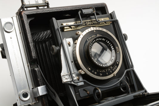 Graflex Speed Graphic 3 1/4 x 4 1/4 Field Camera w/Zeiss 135mm f4.5 Lens, tested