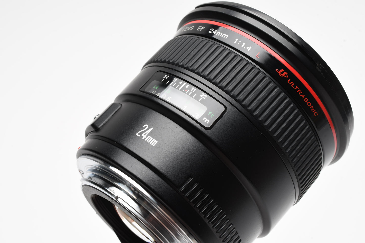 Canon EF 24mm f1.4L USM Wide lens, Mint-, w/B+W UV and hood