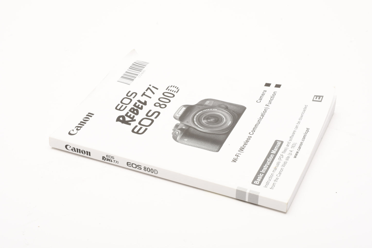 Canon Rebel T7i DSLR w/18-55mm f3.5-5.6 IS, Batt+charger+SD Only 8804 Acts!