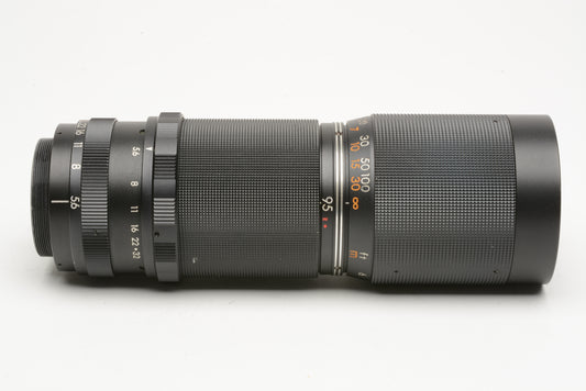 Tamron 95-205mm f5.6 Zoom lens M42 Mount, caps, lens hood, clean, tested