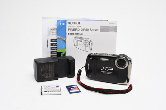 Fujifilm XP50 14MP Digital Point&Shoot Shock proof & Waterproof camera, Tested
