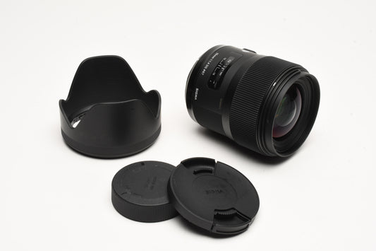 Sigma USA 35mm f1.4 DG Art lens, caps + lens hood, barely used, Nikon AF Mount, USA