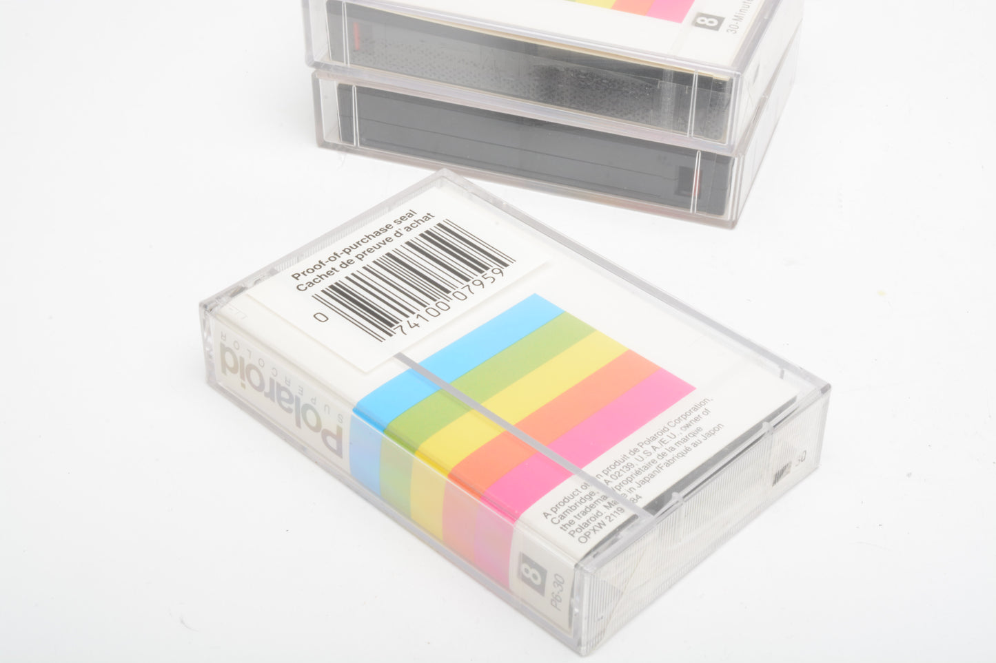 Polaroid Video 8 8mm P6-30 Supercolor 3 Pack