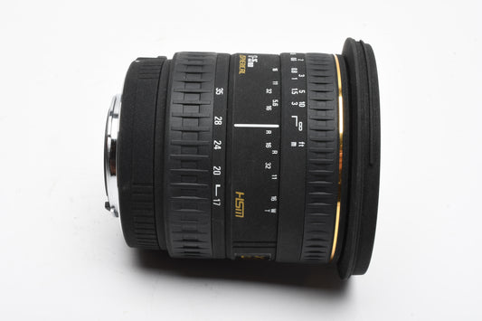 Sigma 17-35mm f2.8-4 HSM Asph. zoom lens for Sigma AF, Mint, Boxed