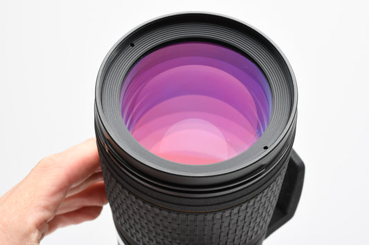 Sigma 180mm f3.5D Tele lens for Nikon AF, Hood+Caps, Sharp!