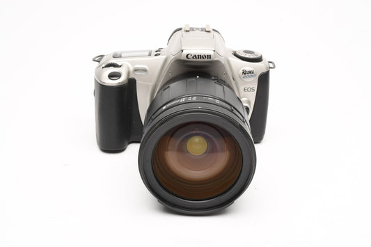 Canon Rebel 2000 35mm SLR w/Tamron 28-200mm zoom lens, strap, case, Nice!