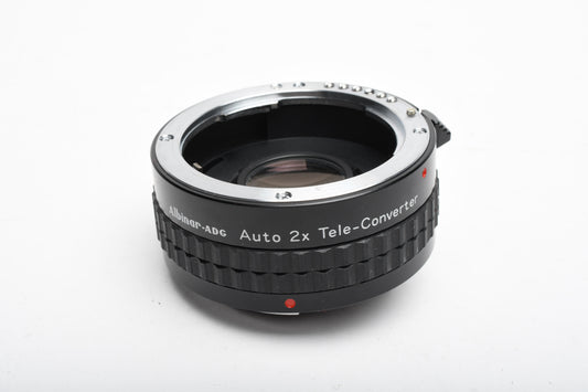 Albinar ADG 2X Teleconverter for Pentax PK mount (Program), caps + case