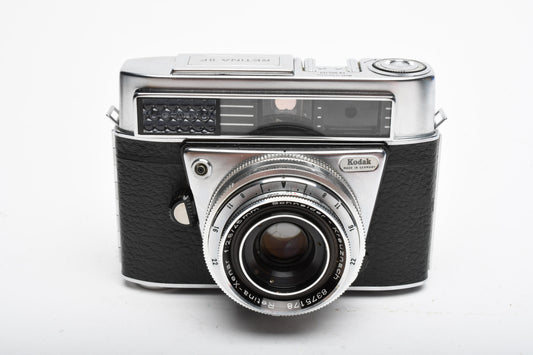 Kodak Retina IIF 35mm Rangefinder w/Xenar 45mm f2.8 lens, Case, Great!