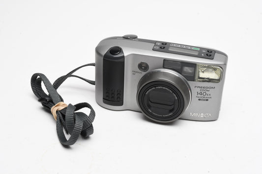 Minolta Freedom Zoom 140EX QD Pano 35mm Point&Shoot w/38-140mm zoom, Great