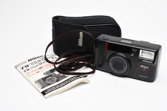 Nikon Zoom Touch 400AF QD 35mm Point&Shoot Camera 35-70 Macro, Case