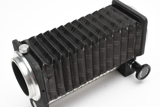 Honeywell Pentax Asahi M42 mount bellows, single rail, clean, light-tight