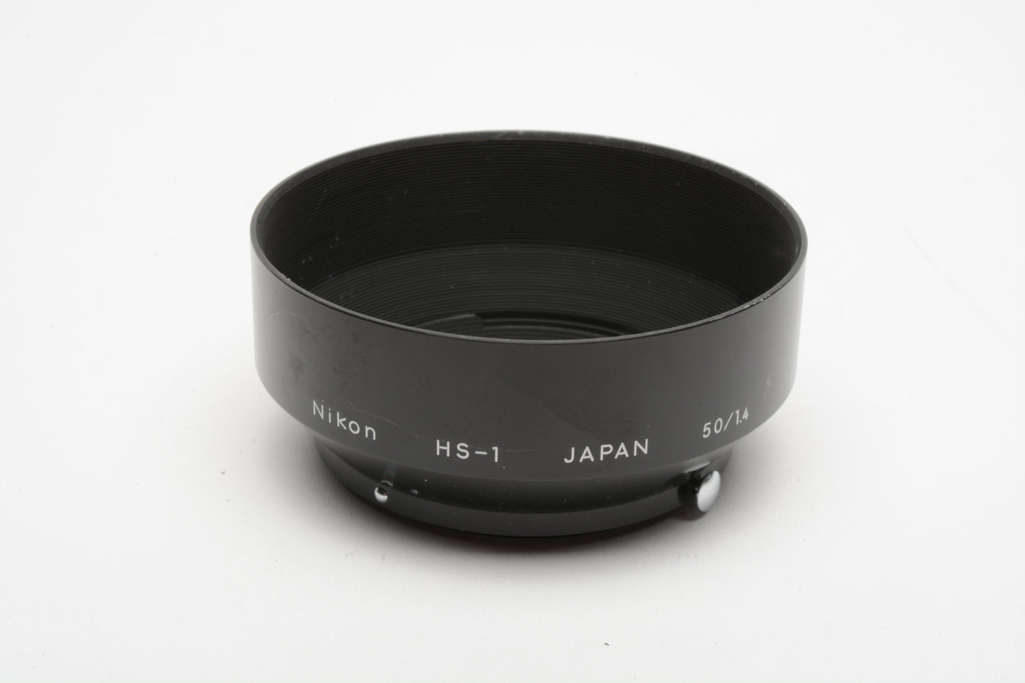 Nikon HS-1 Metal Lens Hood Snap-On Type for Nikkor Auto 50mm f1.4 Lens, Nice