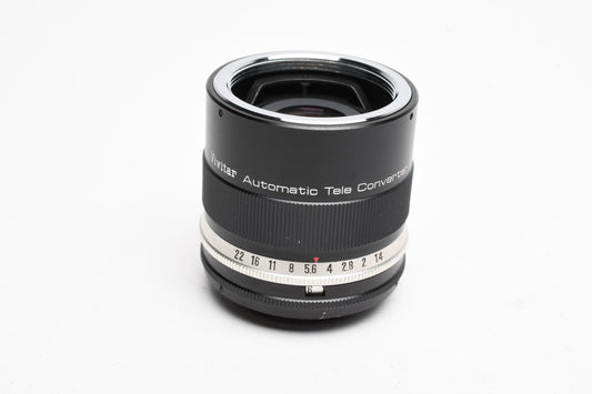 Vivitar 3X-1 Auto tele Converter M42 Mount, caps+case, very clean