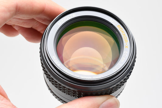 Minolta MD Rokkor-X 50mm f1.2 prime lens, very sharp, Nice