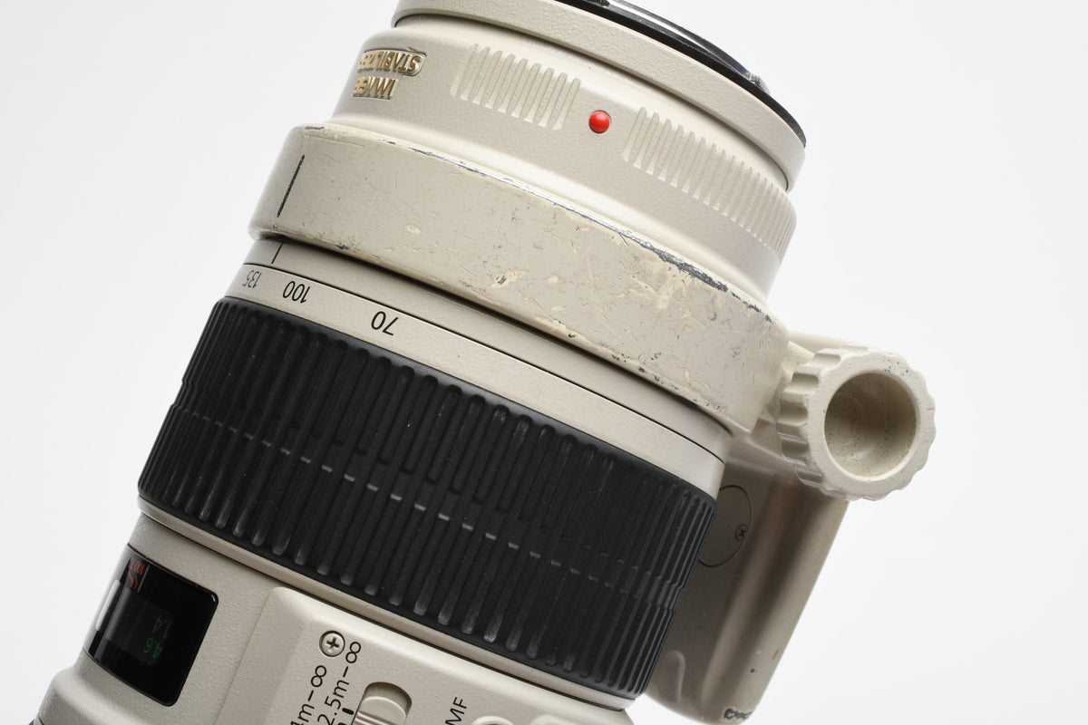 Canon EF 70-200mm f2.8L IS USM Tele zoom lens, caps, hood, collar, UV, Great!