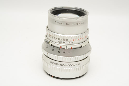 Hasselblad Carl Zeiss Sonnar 150mm f4 C Lens, Jewel case+cap, Mint-