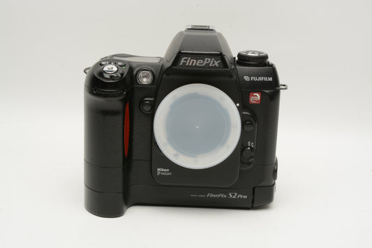 Fujifilm S2 Pro DSLR Body, AC adapter, CF card, cables, manuals, Boxed