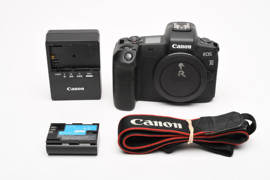 Canon EOS R Mirrorless body, batt, charger, strap, ≤7000 Acts!!