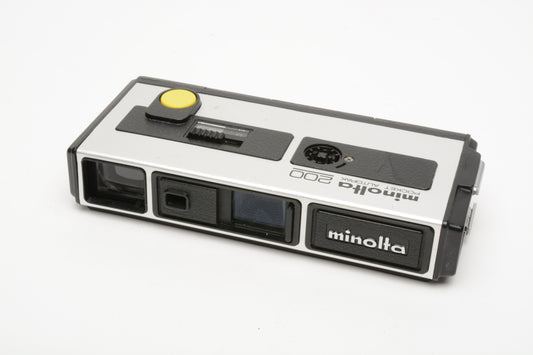Minolta Pocket Autopak 200 110 Camera in case, works