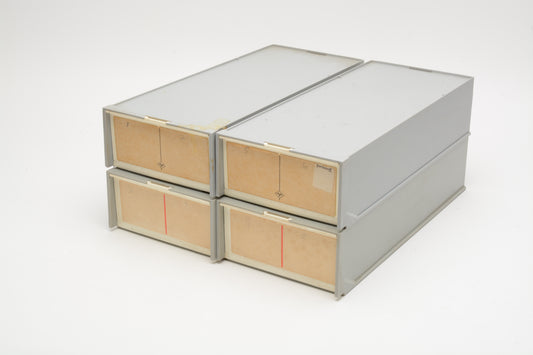 4X Agfa Leitz Slide Trays in 2x50 boxes, made in Germany (Total 8 trays)