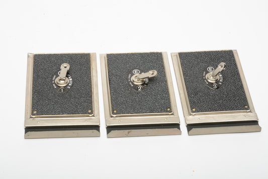 Mamiya Single Exposure Attachment for Mamiya C330 w/1,2,3 plates, very clean