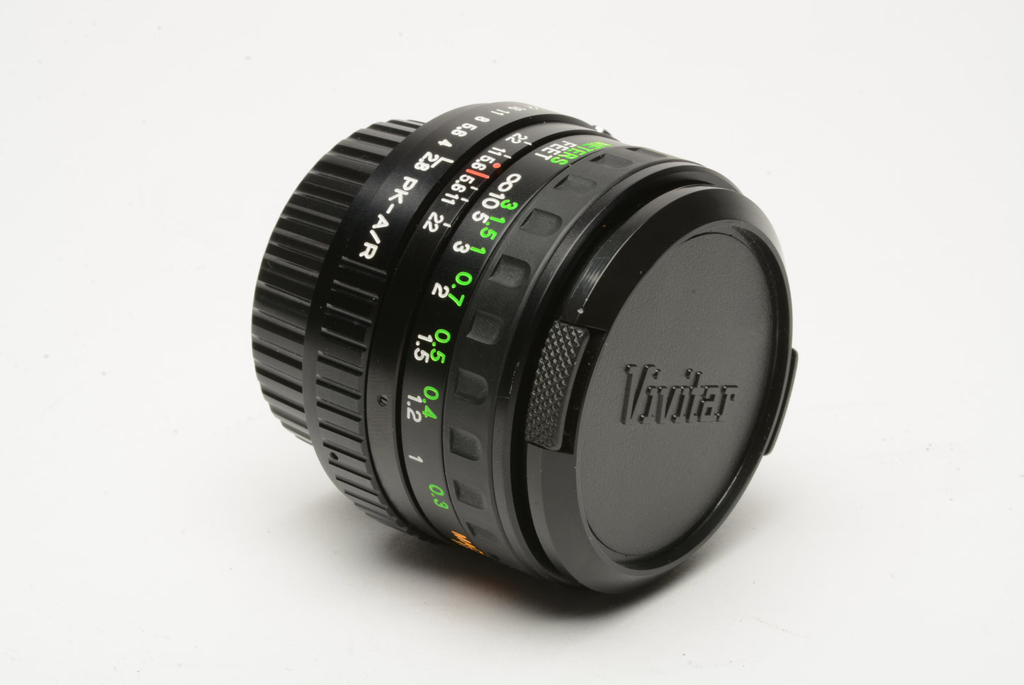Vivitar 28mm f2.8 MC wide angle PK mount, very clean, caps + instructions