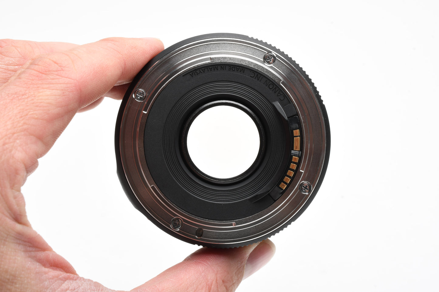Canon EF 50mm f1.8 STM prime lens, caps, Hood, Great