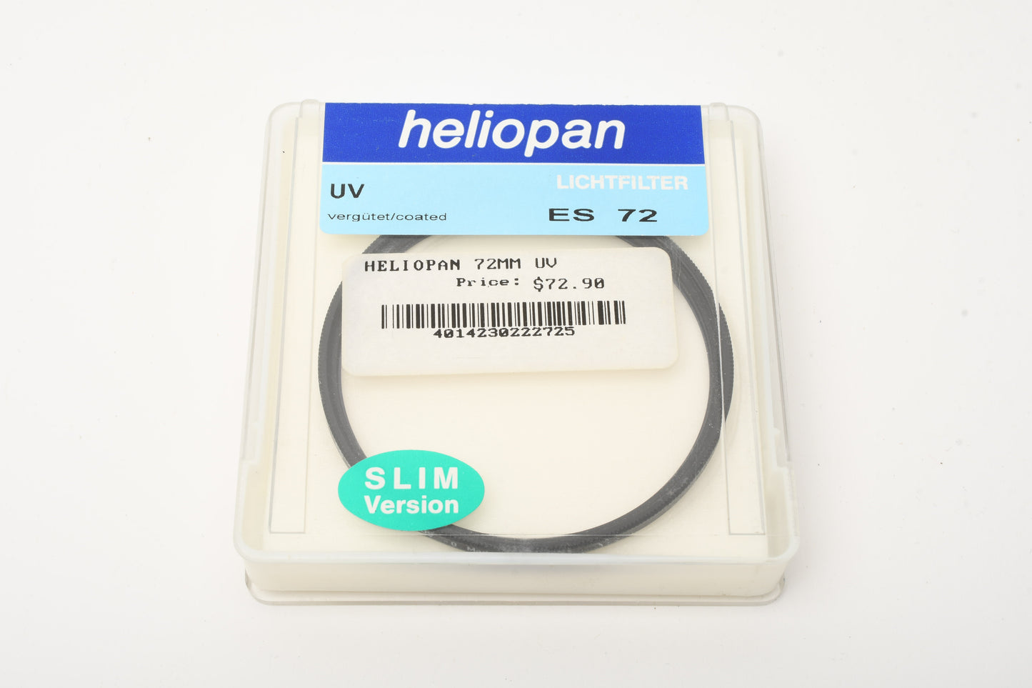 Heliopan ES 72 UV -0 72mm filter w/ case and instructions
