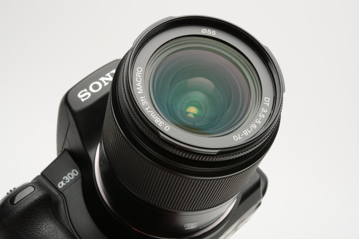 Sony Alpha A300 DSLR Camera w/18-70mm f3.5-5.6, Book, batt+charger, Clean