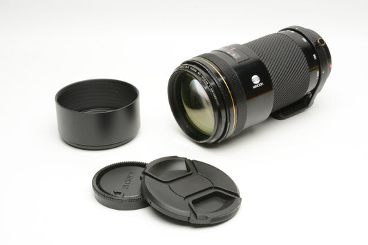 Minolta AF 80-200mm f2.8 APO Tele zoom lens, Collar, hood, caps, Sharp!
