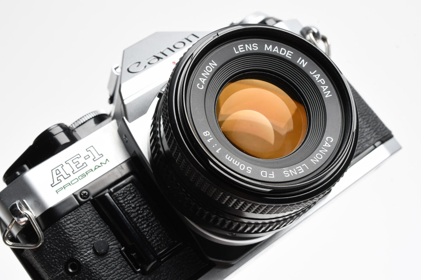 Canon AE-1 Program 35mm SLR Camera w/50mm f1.8, New Seals, Manual, Great!
