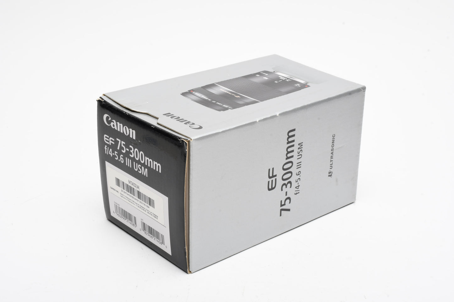 Canon EF 75-300mm f4-5.6 III USM Telephoto zoom lens, Box, Mint-