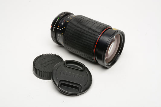Tokina MF 35-200mm f4-5.6 zoom lens PK Mount, caps, Nice & Clean
