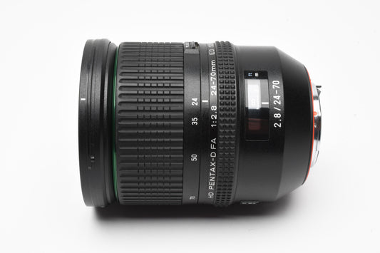 Pentax HD D-FA 24-70mm F2.8 SDM WR ED Lens, Hood, UV, Box, Great!