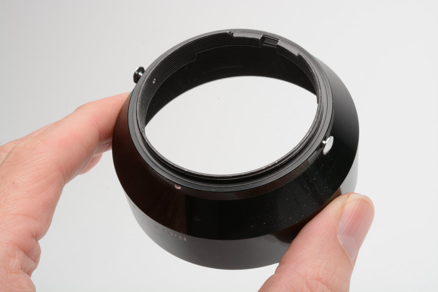 Nikon HS-1 Metal Lens Hood Snap-On Type for Nikkor Auto 50mm f1.4 Lens