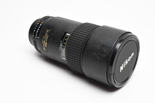 Nikon AF Nikkor 180mm f2.8 ED lens, AIS Mount, caps, case, Sharp!